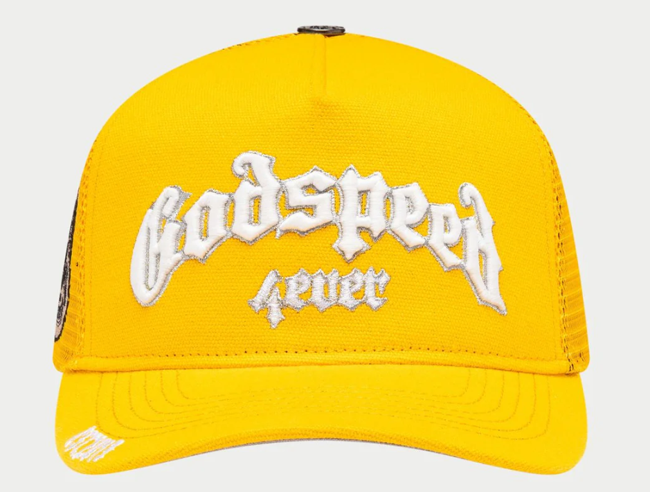 God Speed GS Forever Trucker Hat (Yellow/White)