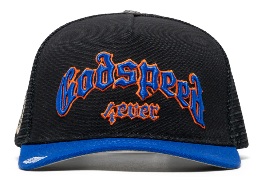 Godspeed Forever Black/Blue/Orange Trucker Hat