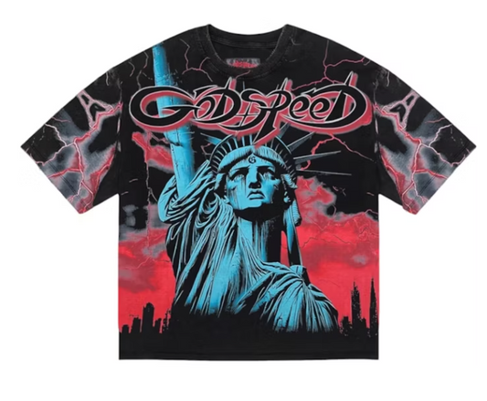 God Speed Voltage Red tee