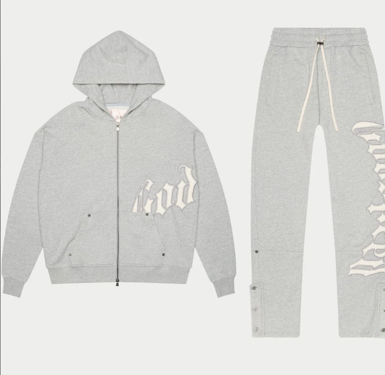 God Speed OG Logo Sweatsuit V2 (Heather Grey)