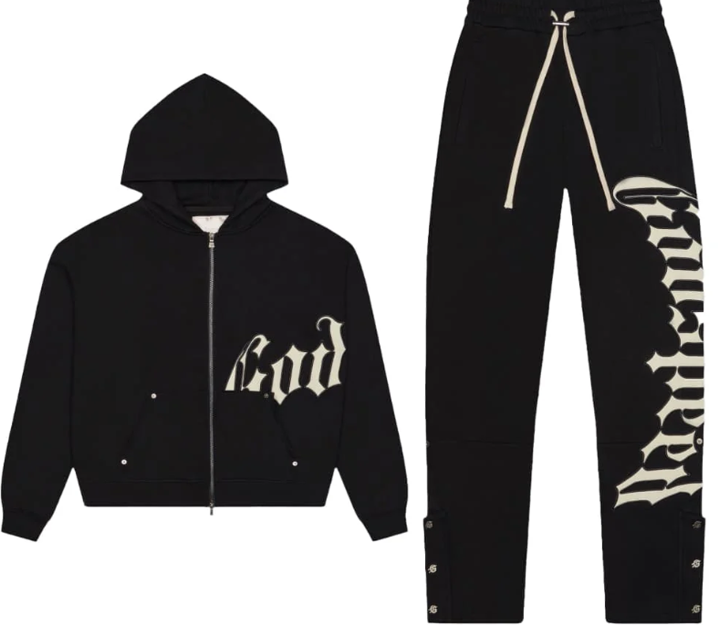 God Speed OG Logo Sweatsuit V2 (Black)