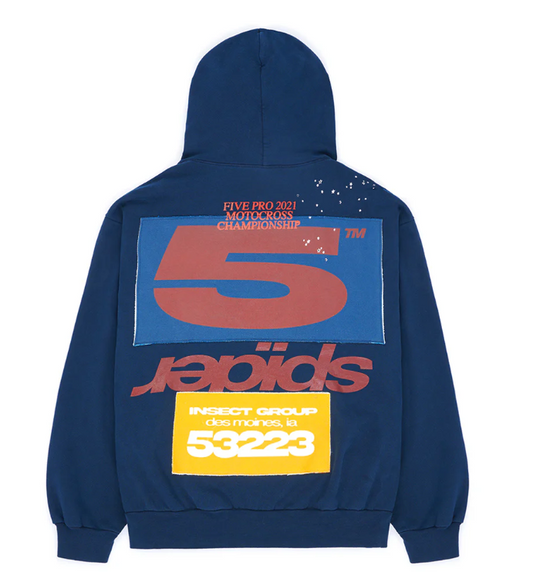 Sp5der Adult Sweatshirt  Hoodie Navy