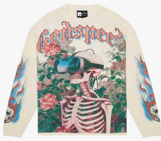 Godspeed Vision Flowers VVS L/S Tee Bone