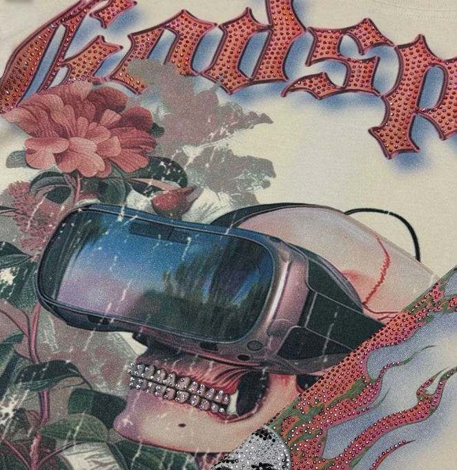 Godspeed Vision Flowers VVS L/S Tee Bone