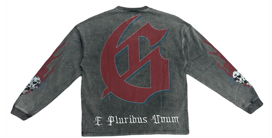 Godspeed Checkmate Long Sleeve Grey Wash