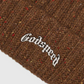 Godspeed OG Logo Emblem Beanie hat Brown Speckle