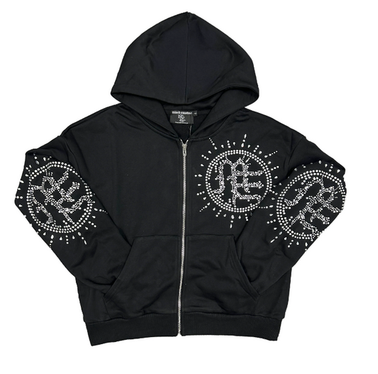 Mixed Emotion ‘Eclipse’ Black Rhinestone Hoodie