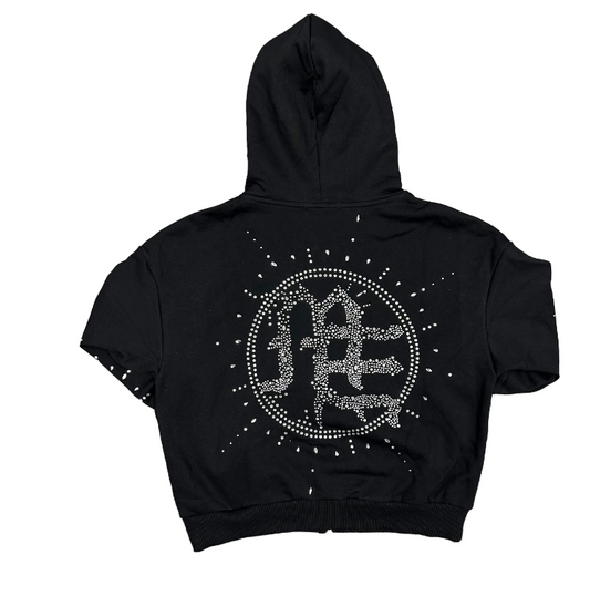 Mixed Emotion ‘Eclipse’ Black Rhinestone Hoodie