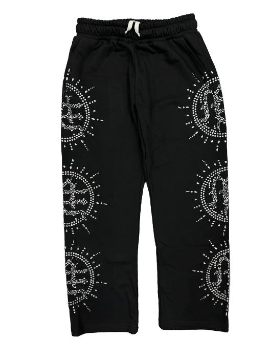 Mixed Emotion ‘Eclipse’ Black Rhinestone Sweats