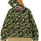 BAPE ABC Camo Shark Full Zip Hoodie ' light Green'