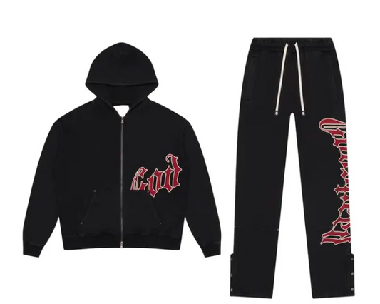 Godspeed OG Logo Sweatsuit V3 'Black Red'