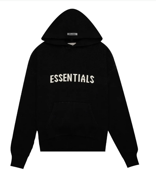 FOG Essentials Knit Hoodie 'Black'