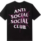 Anti Social Social Club Web of lies tee Black