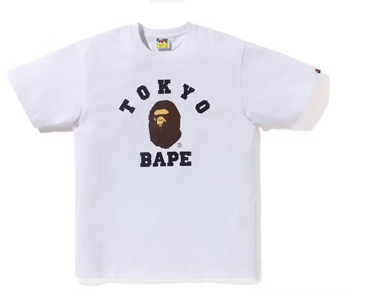 BAPE Tokyo College City Tee White