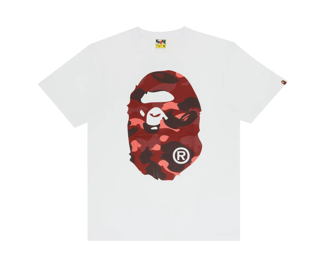 Bape ABC Tee Red White Camo