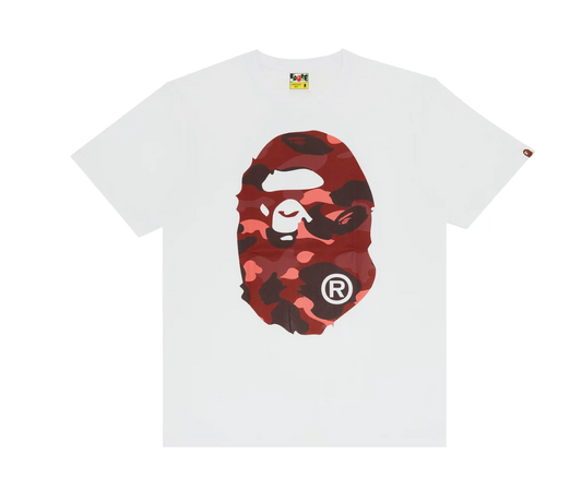 Bape ABC Tee Red White Camo