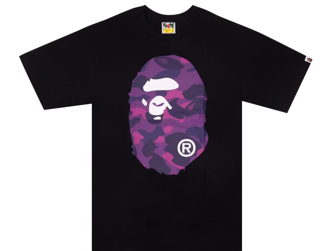 Bape ABC Tee Black Purple