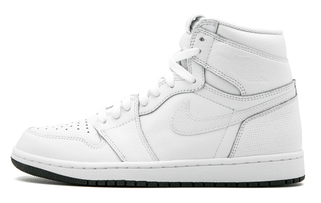 Air Jordan 1 White Perforated