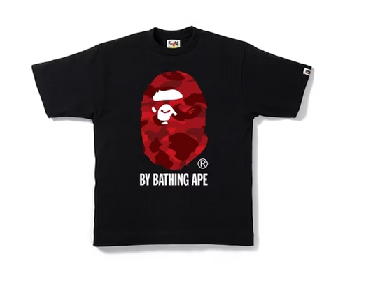 BAPE Color Camo By Bathing Tee  Black/Red