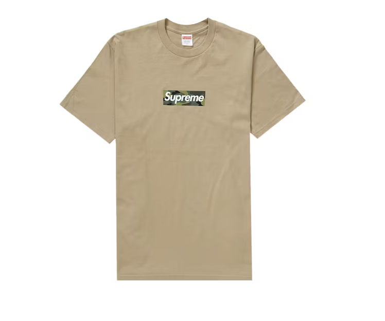 Supreme Box Logo Tee  Khaki (FW23)