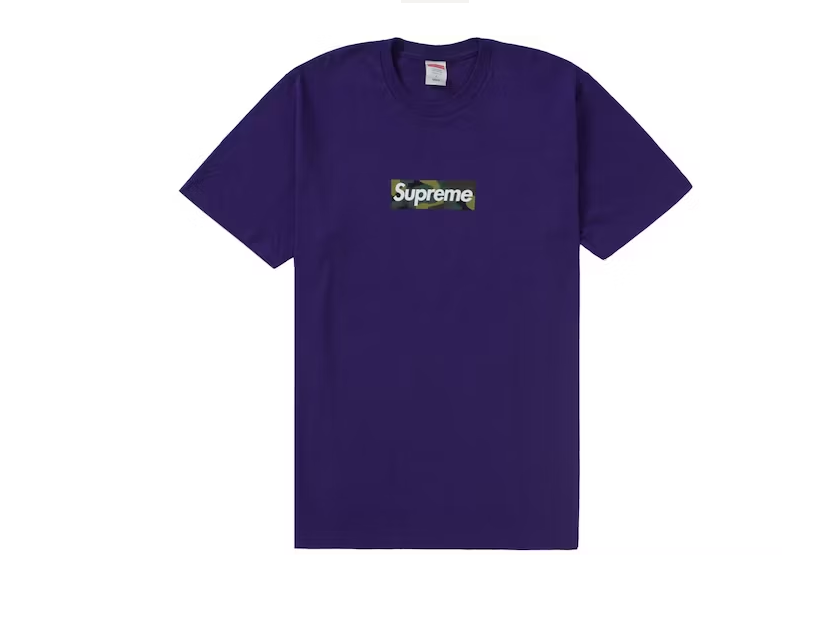 Supreme Box Logo Tee  Purple  (FW23)