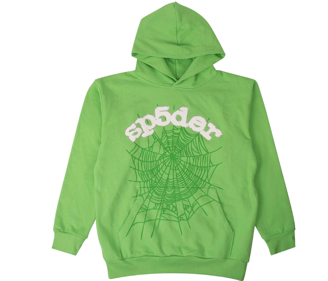 Sp5der Logo Hoodie Sweatshirt 'Green' – Viper Soles