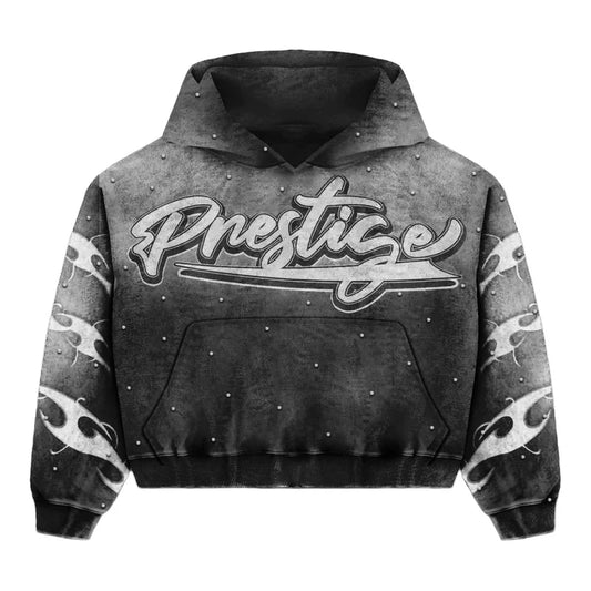 Prestige Flames Hoodie Black