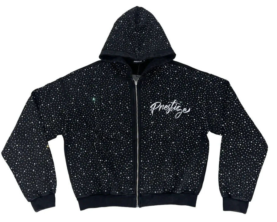 Prestige Diamond Hoodie Black