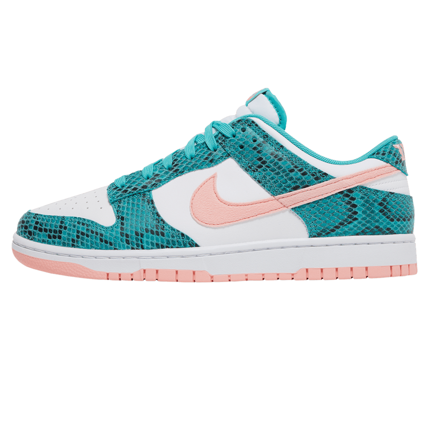 Nike Dunk Low Snakeskin Washed Teal Bleached Coral â Viper Soles