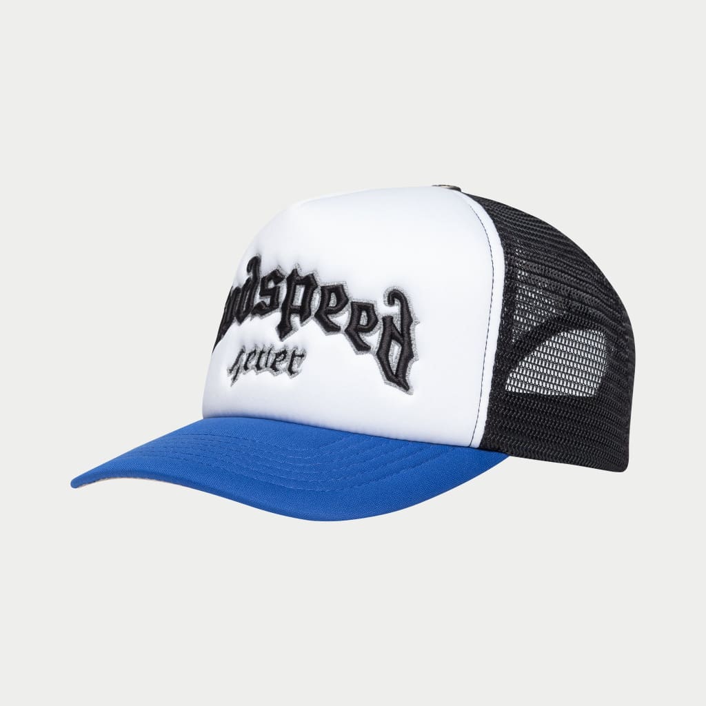 God Speed Forever Foam Trucker Hat (Blk/Royal)