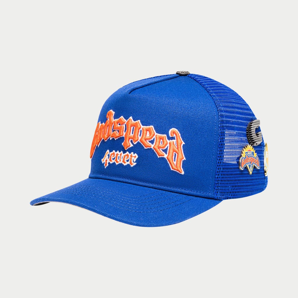 God Speed  FOREVER TRUCKER HAT (Blue/Orange)