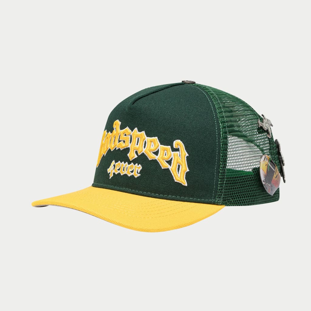 God Speed FOREVER TRUCKER HAT (GREEN/YELLOW)