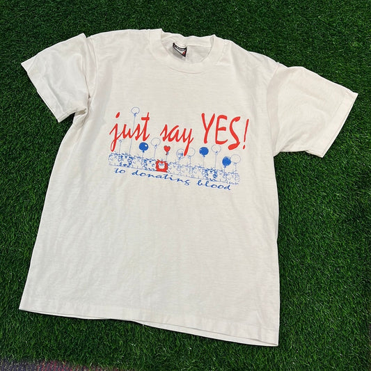 Just say Yes vintage tee