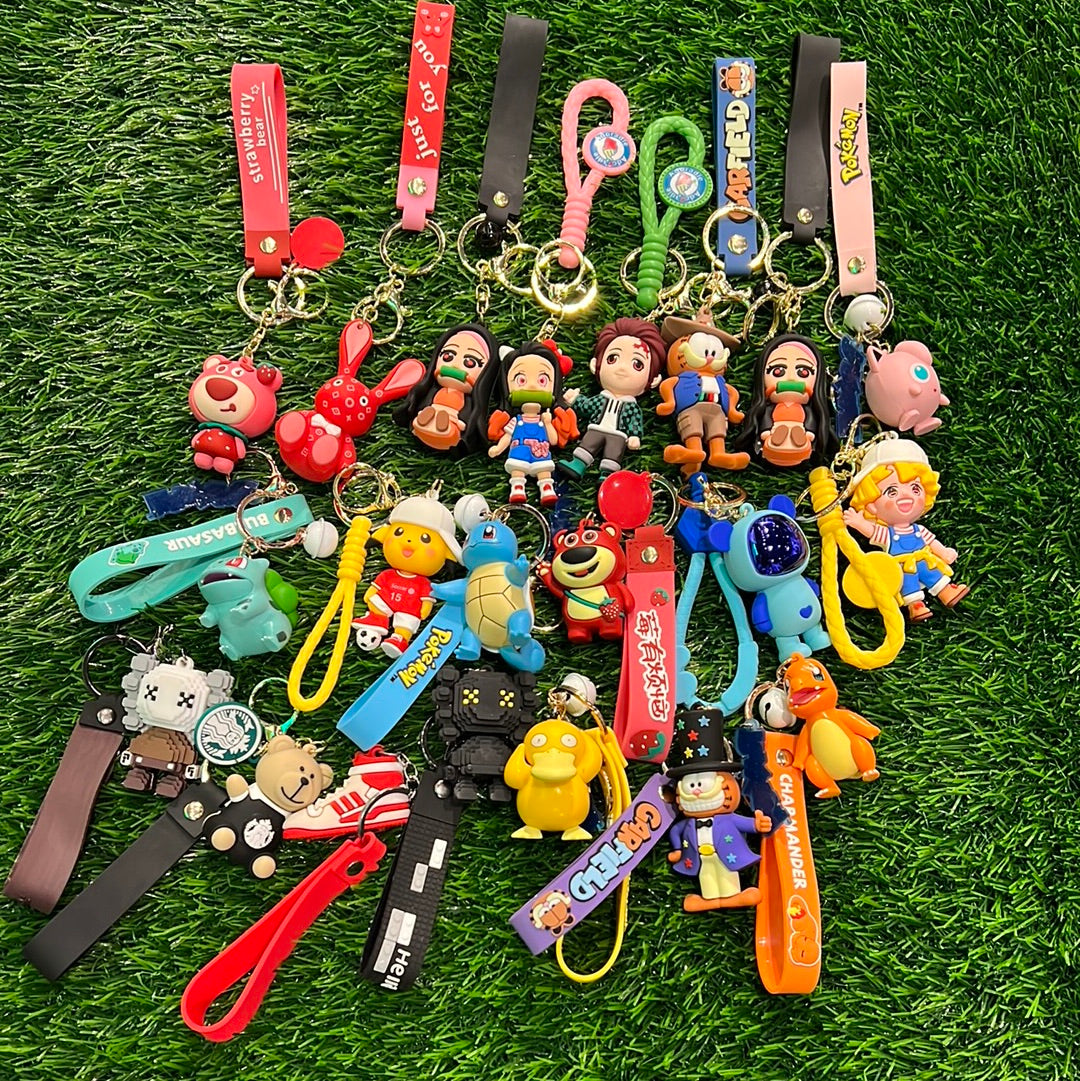 Assortment of keychains