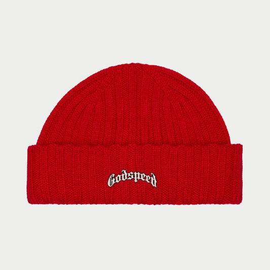 God Speed Og Logo Emblem Beanie Red