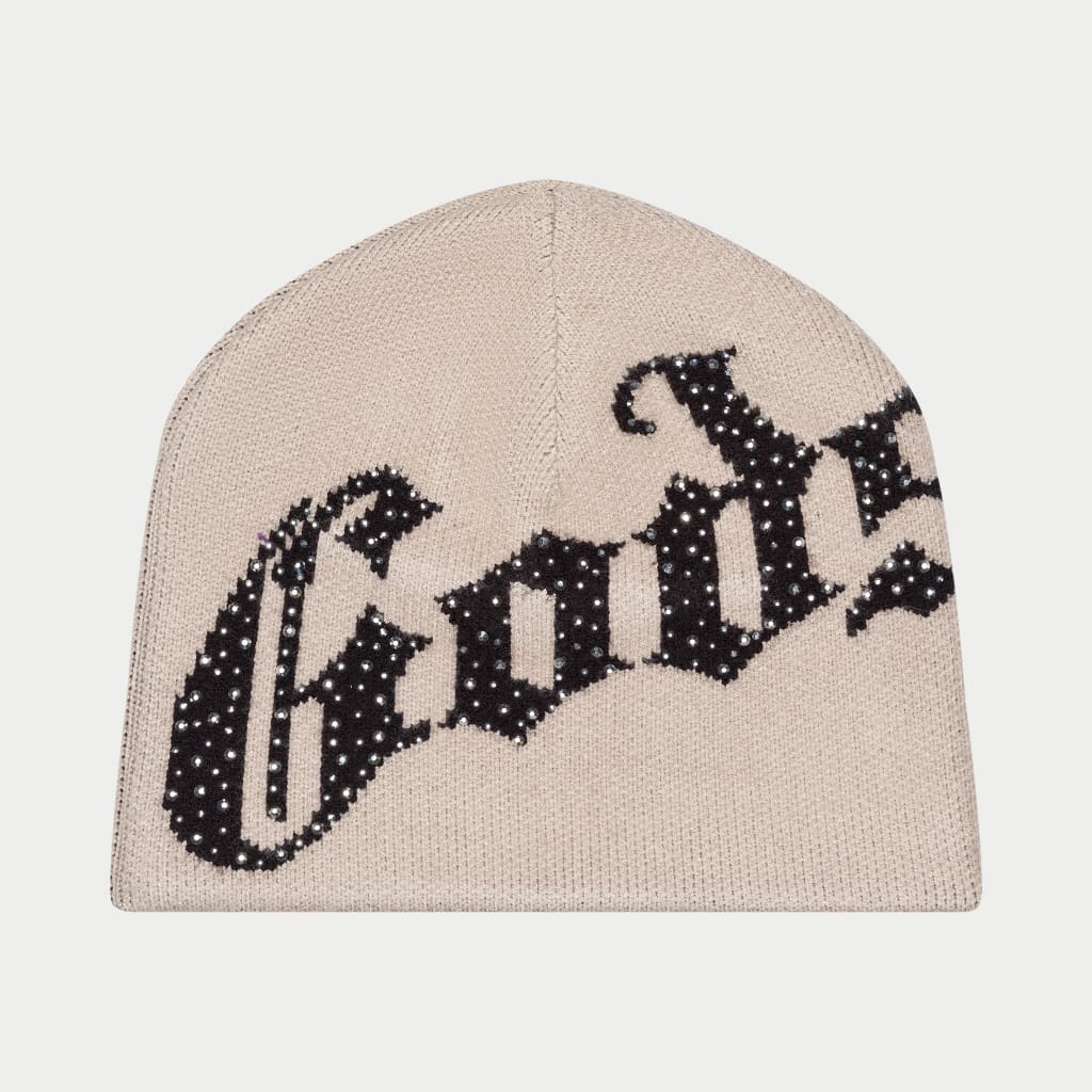 God Speed OG Logo Studded Beanie (Bone)