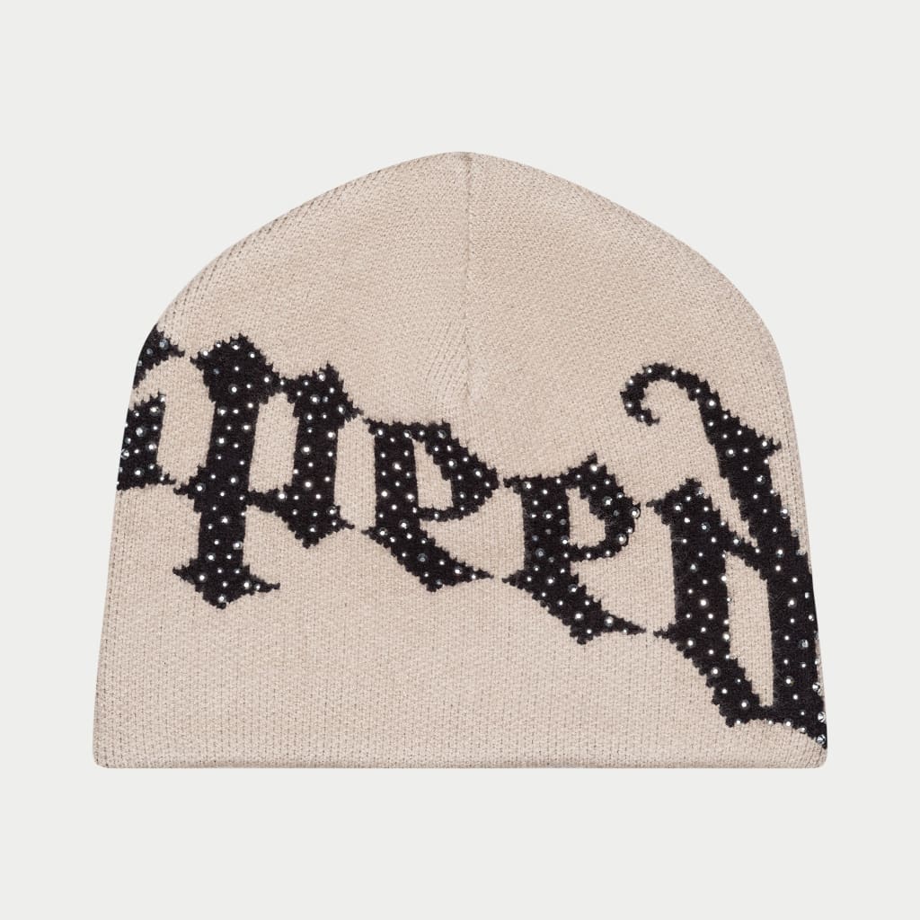 God Speed OG Logo Studded Beanie (Bone)