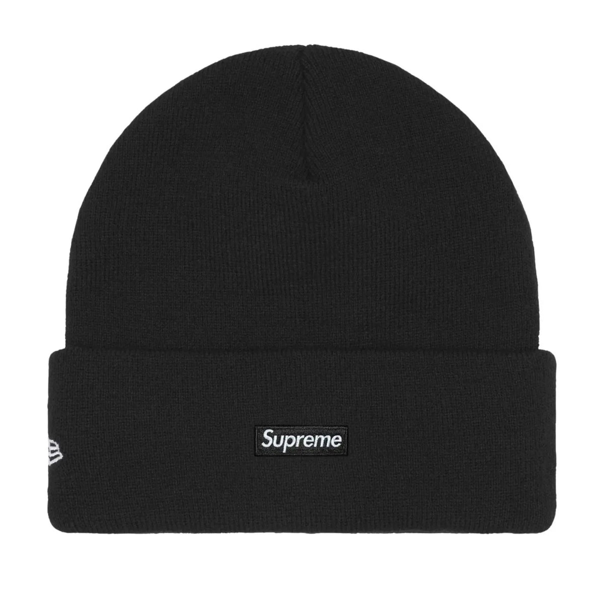 Supreme new era beanie old english black