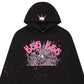 Sp5der  ANGEL NUMBER HOODIE Pink black
