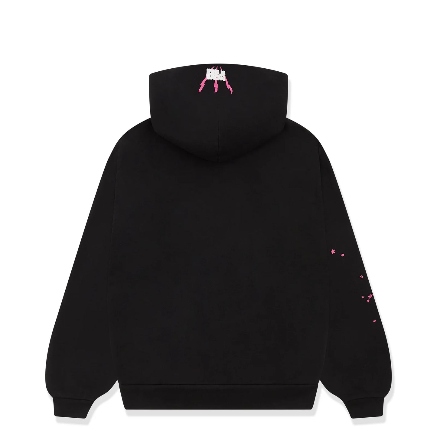 Sp5der  ANGEL NUMBER HOODIE Pink black