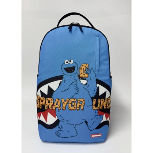 Spray Ground SESAME STREET COOKIE MONSTER SG CORE COOKIE LOGO BACKPACK