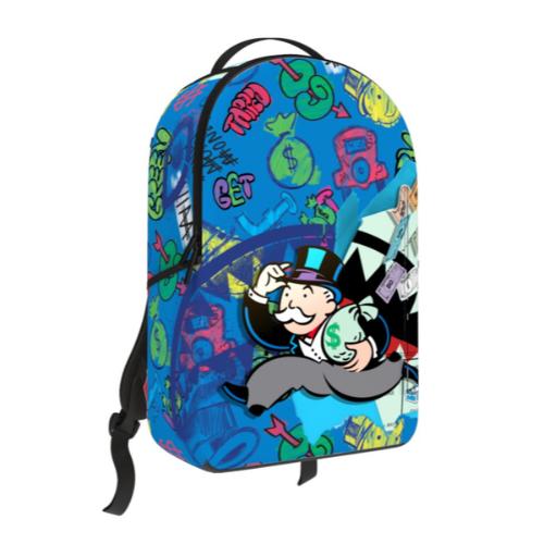 Spray Ground MONOPOLY BLUE TEAR THROUGH BACKPACK