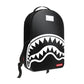 Spray Ground SHARK CENTRAL WHITE STENCIL SHARK BLACK NYLON BACKPACK