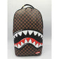 Spray Ground SHARKS IN PARIS WTF BUBBLE BROWN CHECK BACKPACK
