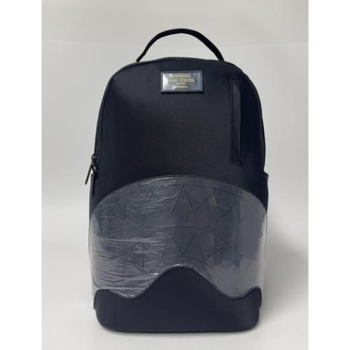 Spray Ground SHARK CENTRAL GOLD LETTERING BACKPACK