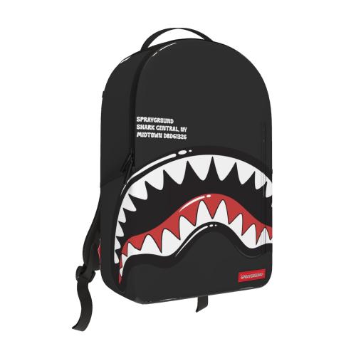 Spray Ground SHARK CENTRAL BUBBLY BLACK BACKPACK