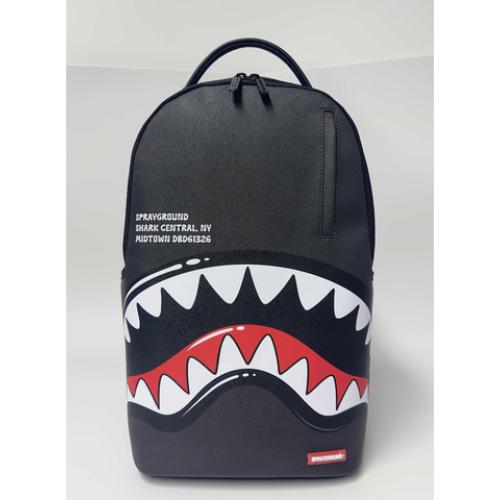 Spray Ground SHARK CENTRAL BUBBLY BLACK BACKPACK