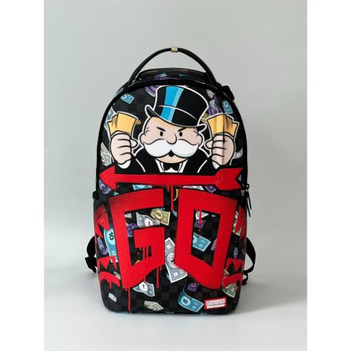Spray ground MONOPOLY GO SHARKMOUTH STENCIL BACKPACK