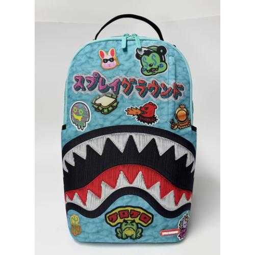Spray Ground EMBELLISHED FLEECE MONSTER BACKPACK