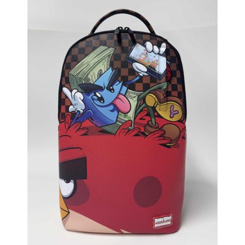 Spray Ground MONEY BOY CHILLIN ON BIG ANGRY BIRD BACKPACK